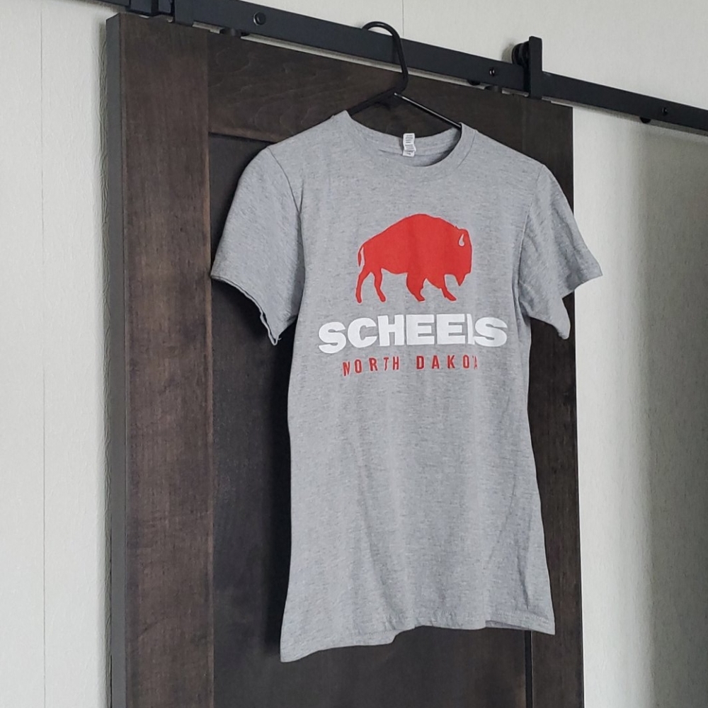 Grey Scheels Bison T-Shirt